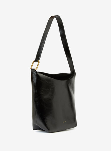 Rabat Large Black Leather Bag