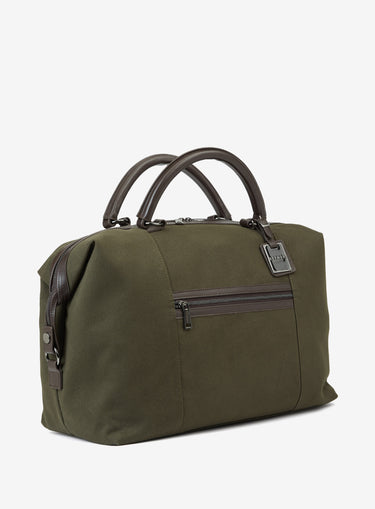 Khaki Logo Detailed Canvas Bag