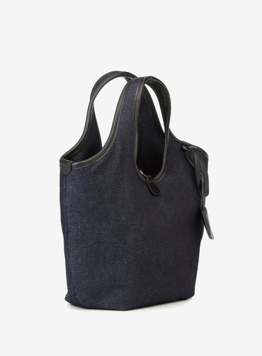 Navy Blue Denim Handbag