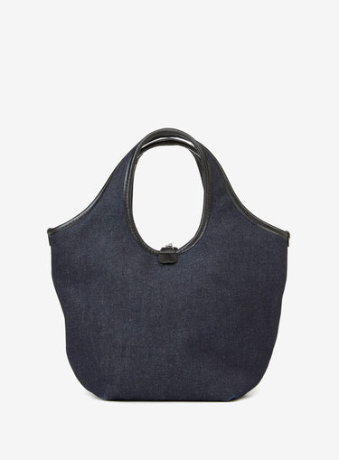 Navy Blue Denim Handbag